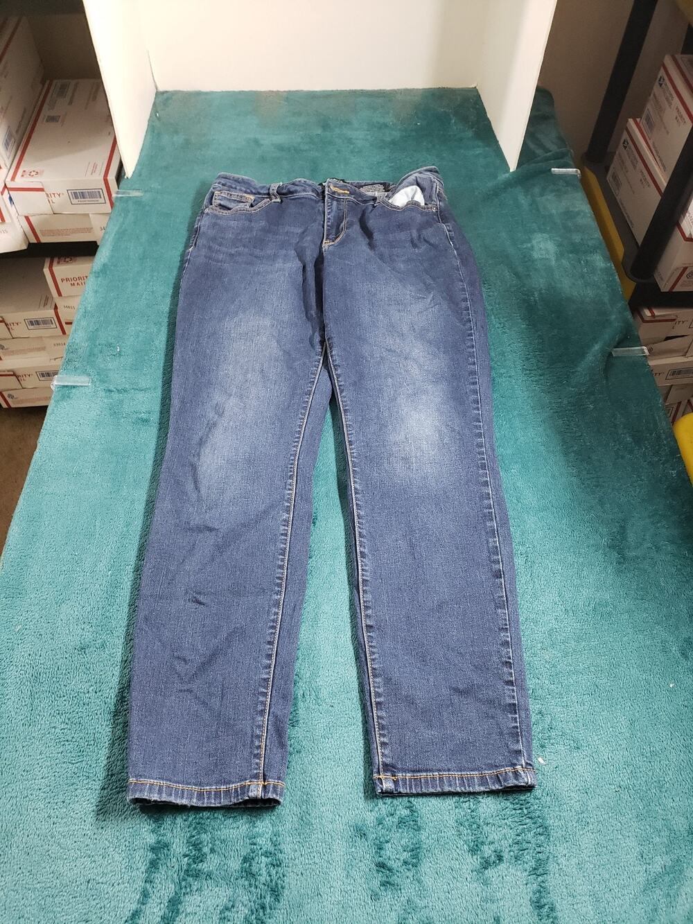 David Bitton Jeans Size 10 Women Blue Pants Ladies Mid Rise Pursuit Skinny